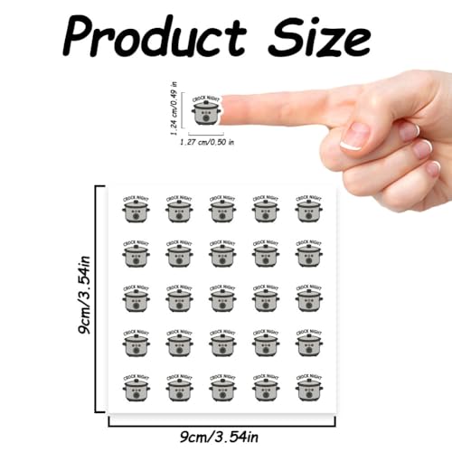 AHANDMAKER 500Pcs Kitchen Theme Planner Stickers Self-Adhesive Decals Slow Cookers Stickers for Planner Calendar Scrapbook Crafting Arts Gift Bag Seal Theme Party Decor - style: Kitchen theme
