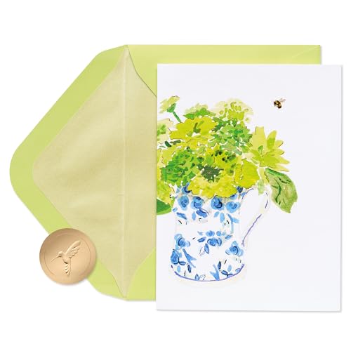 Papyrus Blank Card (Florals) - color: FSC Pitcher of Flowers