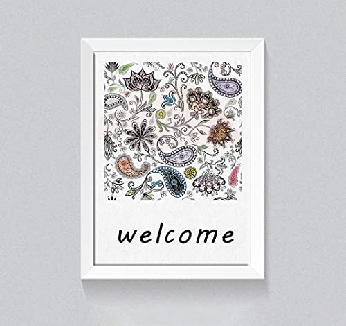 Cashew Flowers Background Clear Stamps for Card Making Decoration DIY Scrapbooking, Flower Background Silicone Transparent Seal Stamps for Embossing Album Decor Craft - color: Cashew Flower