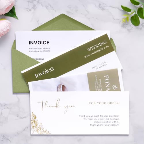 PONATIA 50 Pack #10 Business Envelopes, Sage Green 4.13 x 9.49'' Envelopes - color: Sage Green