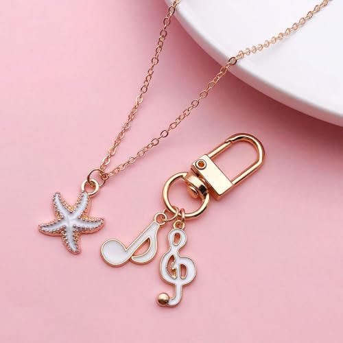 Youdiyla 40pcs Enamel Charms Alloy Metal Charms for Jewelry Making Necklace Bracelet Earring DIY Accessories - color: White
