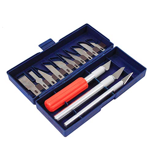 16pc Precision Hobby Arts and Crafts Knife Set with Big Handle
