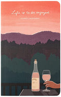 Compendium Softcover Journal - Life is to be enjoyed. – A Write Now Journal with 128 Lined Pages, 5″W x 8″H - color: Enjoy Pink
