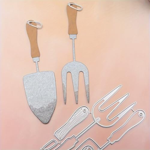 Lapoo Tool Metal Cutting Die for Scrapbooking - Durable, Cut Stencils for DIY Scrapbook Photo Album Decorative Paper Card, Card Making Supplies, Embossing (Shovel Tools 4.9 x 2.7 in) - color: Shovel Tools 4.9 x 2.7 in