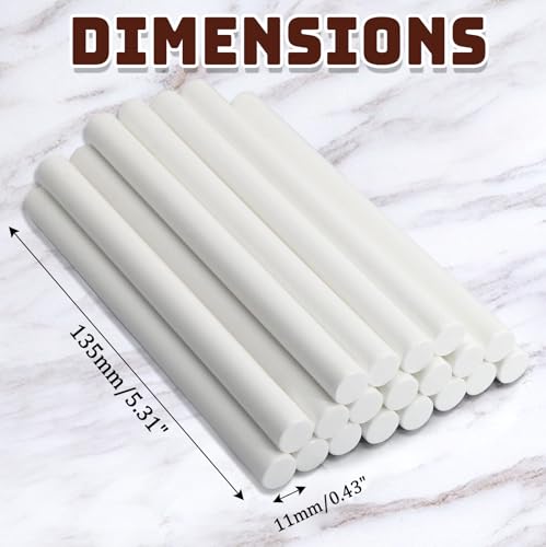 Litoexpe 20pcs White Wax Seal Sticks