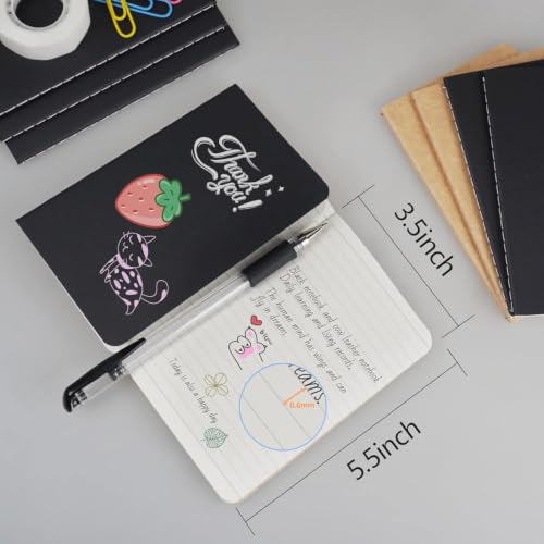 Gwybkq Mini Notepads Bulk 60 Pack Small Journal Pocket Notepad - color: 60 Packs Lined&Black Brown Cover, style: Ruled/Lined
