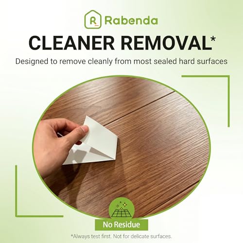 Rabenda Double Sided Carpet Tape for Area Rugs, Includes Anti Stick Cutter