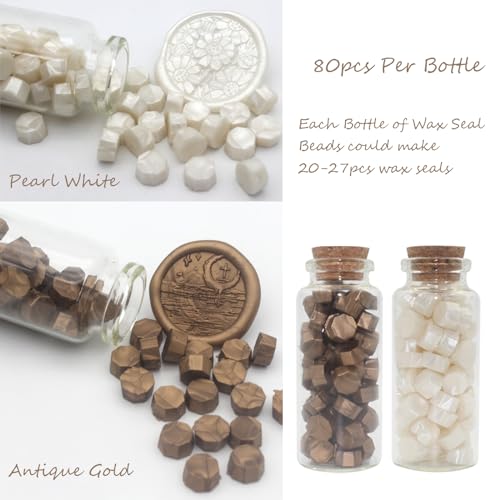 Letter Wax Seal Stamp Kit, Andotopee Wax Seal Kit Initial Alphabet S Sealing Wax Stamp Head 3pcs, Vintage Wax Stamp Seal Kit with Wax Seal Beads, Wax Seal Warmer Tools, Wax Seal Pen, Gift Box Set - style: Letter S Wax Seal Stamp Kit