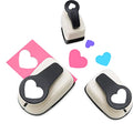 Heart Punches for Paper Crafts, Heart Shaped Hole Punch 1 in 5/8 in 3/8 in - size: 3 Pack, 3/8+5/8+1 in