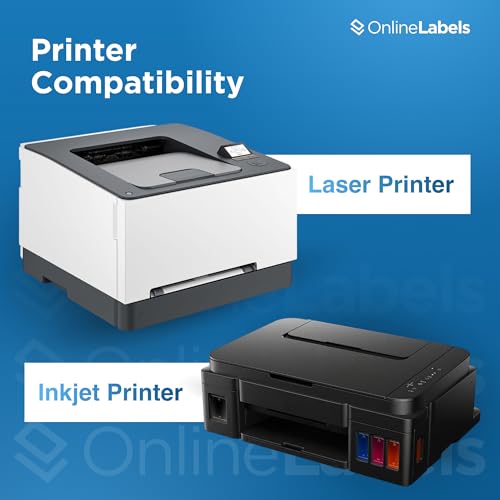OnlineLabels 2" Circle Labels - White Matte - Inkjet/Laser - 250 Sheets - size: 250 Sheet Pack