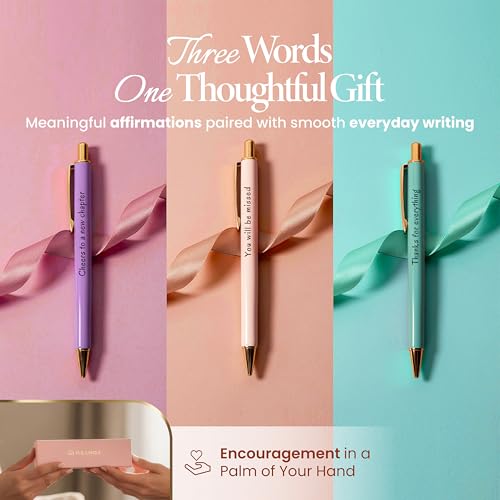 MESMOS 3pk Fancy Pens, Retirement Gift for Women, Farewell Gifts for Coworkers, Cool Happy Retirement for Teacher, Goodbye for Coworkers Women, Going Away Gifts for Friends - style: Farewell