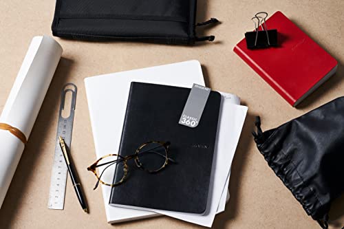 Signature Series A6 Small with Black Cover and Ruled Premium Paper - color: Black Cover with Ruled Paper, size: A6 Small
