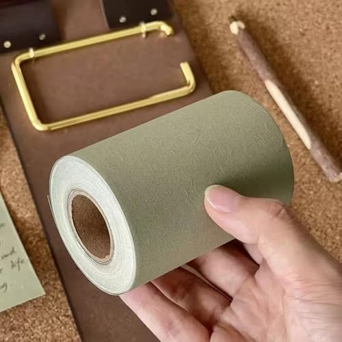 Vintage Hanging Clipboard Memo Board with TeaGreen Kraft Paper Roll