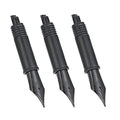 Set of 3 Hongdian Fountain Pen Black Medium Nibs for Black Forest 1850, 1851, 1861, M2, M1, 1843, 6013, 517D, 517S, 525, 1843 and 920 Series - color: Black, style: 3 x M