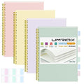 Umriox 4 Pack Graph Paper Notebook, 8.5" x 11" Spiral Notebook with Free Sticky Notes, 5 x 5mm Grid Paper 160 Pages, Large Journal for School, Work - size: 8.5 x 11 in, style: Squared