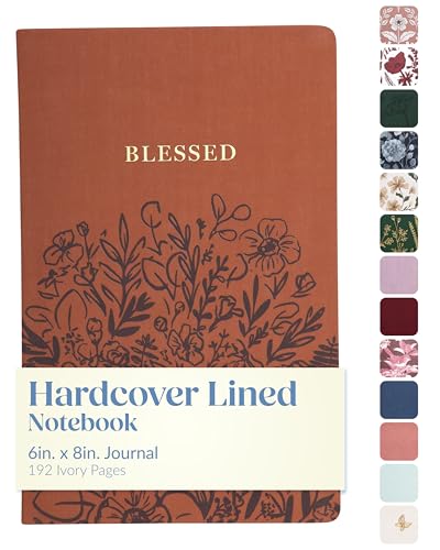 Eccolo Christian Journal Notebook Hardcover Lay Flat 192 Ivory Lined Pages - color: Tan, size: 6X8