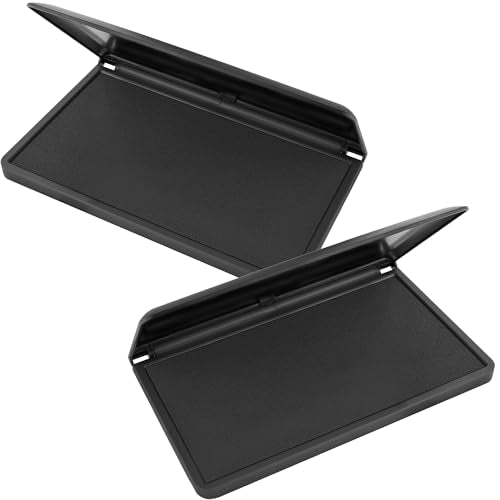 Pack of 2 - Mark 2000 Premium Black Ink Stamp Pad - 3" by 6" - Quality Felt Pad - color: Black, size: Pack of 2 - (3" x 6") Stamp Pad
