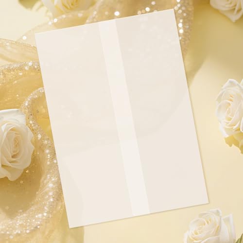 30 Pack Pre-Folded Vellum Jackets for 5x7 Invitations, Translucent Vellum Paper 5x7 Jackets, 100GSM Wedding Invitations Wraps, Envelope Liners for Birthdays, Baby Showers - color: 30Pcs, size: 5 x 7 inch