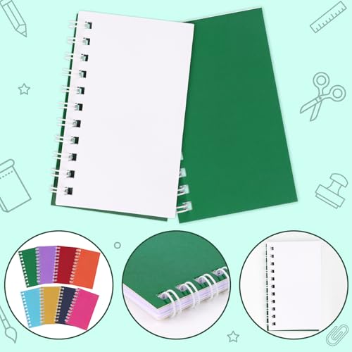 24Pack Pocket Notebook Small Notepad Pocket Notepad Small Spiral Notebook Mini 4x2.4 Pocket Notebook With Thick Paper, Memo Pads for Work, Home, Office, School, Gifts - style: Colorful
