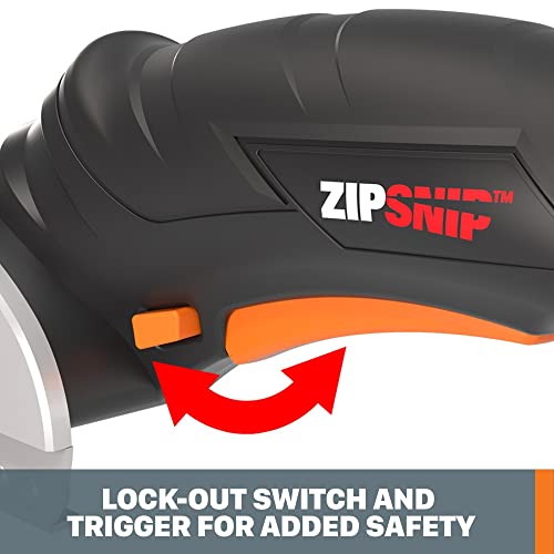 Worx WX082L 4V ZipSnip Cordless Electric Scissors, fabric scissors, rotary cutter - style: 4V Zipsnip (1 Blade included)