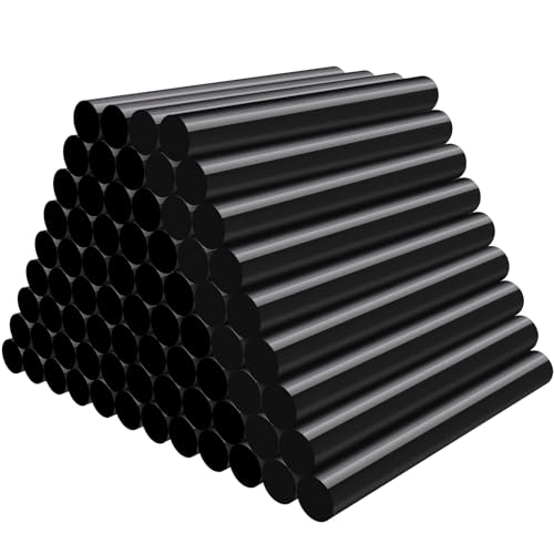 72 Pack Black Hot Glue Sticks, 4" x 0.43" Black Glue Sticks for Craft, DIY, Decoration, Car Dent Repair, Gluing Project, Sealing, All Temp - color: Black, size: 0.43x4 inch/72 Pack