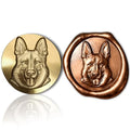 Mceal Wax Seal Stamp Head, 3D Embossed Relief for DIY Crafts, Wedding Invitations, Gift Wrapping,Animal Pet & Beasts Collection Dog-German Shepherd - style: German Shepherd