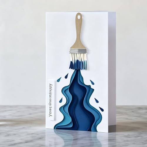 Metal Cutting Die for Scrapbooking, Tools Card Making Supplies Durable Cut Stencils for DIY Scrapbook Photo Album Decorative Paper Card (Paintbrushes and Paint 4 x 3.9 in) - color: Paintbrushes and Paint 4 x 3.9 in