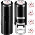 Supervitae 2 Pack Smile Star Print Stamps Red Ink Smile Star Stamper - color: Red, style: Smile Star