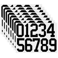 TaoBary 8 Sheets Mailbox Number Stickers, Waterproof Vinyl, Black, 4 Inch - color: Black, size: 4 Inch