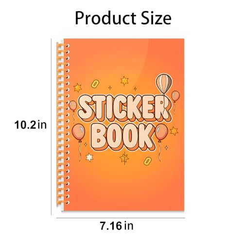 B5 Reusable Sticker Collecting Book Blank Sticker Album (Style E Orange) - color: Style E Orange