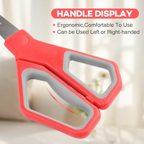 BURVAGY 42 Pack 8" Scissors All Purpose, Heavy Duty Scissors for Office - color: 42pack