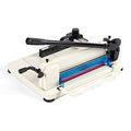Heavy Duty Paper Cutter,12 inch Guillotine Paper Cutter,Guillotine Paper Cutters and Trimmers Cards Leather with Metal Base for Office Home School (White, a4) - color: White, size: a4