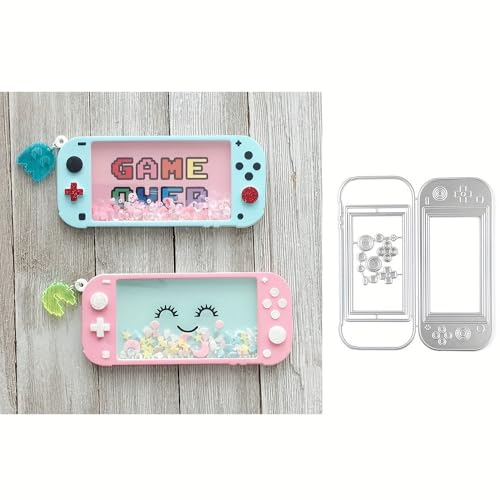 Lapoo Tool Metal Cutting Die for Scrapbooking - Durable, Cut Stencils for DIY Scrapbook Photo Album Decorative Paper Card, Card Making Supplies, Embossing (Game Console Vibrator 5.3 x 4.7 in) - color: Game Console Vibrator 5.3 x 4.7 in
