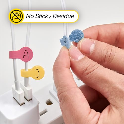 Wrap-It Storage Cable Labels - Mini, Macaron (60 Pack) | Colorful Charger & Wire Labeler for Cord Organization - color: Macaron, size: Mini