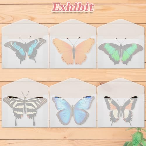 Xindojuz 50 PCS Vellum Envelopes, 5 × 7 Inch Translucent Glassine Envelope - size: 5×7