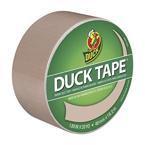 Duck Brand 283264 Color Duct Tape, Single Roll, Beige, 60 Foot - color: Beige, size: Single Roll
