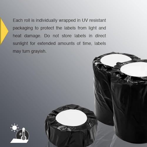 BETCKEY - 2" (51 mm Circle) Round Thermal Labels, [1 Roll/750 Labels] - color: 01-rolls (750 Labels)
