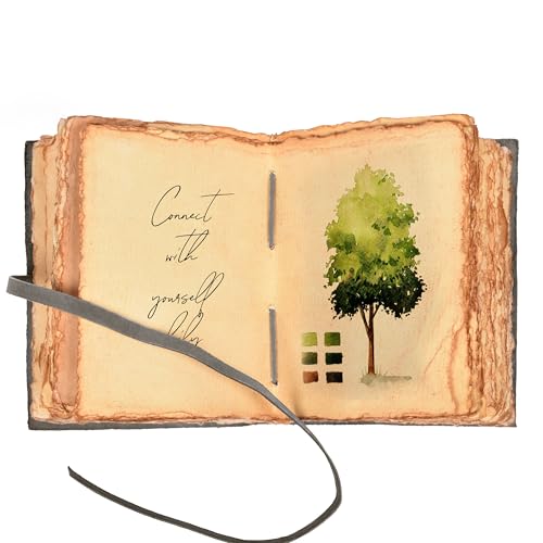 LEATHER VILLAGE Journaling Bible Joy Verse, Black 7x5. - color: Charcoal Grey