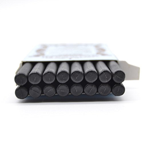 Black Mini Glue Gun Sealing Wax Stick for Hallowen Decor, Pack of 16 | 0.7-inch diameter; perfect for document sealing, gift wrapping, Halloween decor, invitations, cards and place cards - color: Black, size: Small