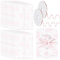 100 Pcs Pre Folded Floral Vellum Jackets for 5x7 Invitations, Wedding Translucent Vellum Paper with Ribbon, Envelope Liners for Wedding Bridal Baby Shower Birthday Mother Event(Pink) - color: Pink
