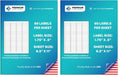 Premium Label Supply White Sticker Return Address Labels – 1.75" x .5" – Laser/Inkjet Compatible – (80 per Sheet), 25 Sheets – 2000 Total Adhesive Labels (Pack of 2) - size: 2000 Labels (Pack of 2)