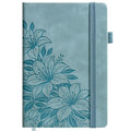 Lined Journal Notebook Hardcover Leather Bound 300 Pages A5 Blue Cute Diary - color: Light Blue, size: A5 300 Pages