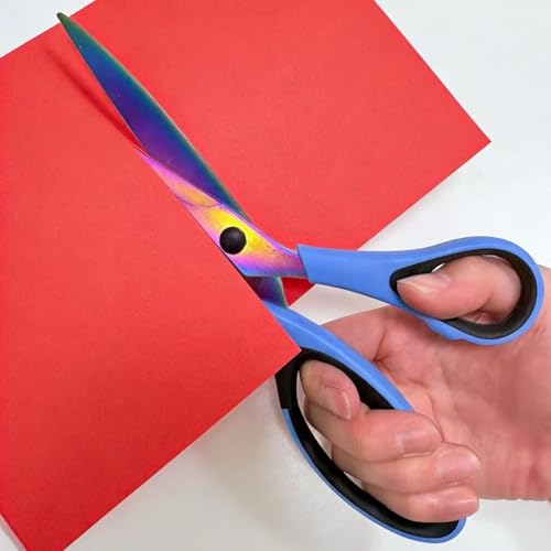Craft Scissors All Purpose Heavy-duty,3 Pack, Blue Black - color: Blue Black