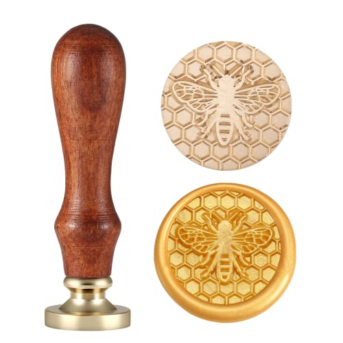 Yoption Bee & Honeycomb Wax Seal Stamp - color: Bee and Honeycomb