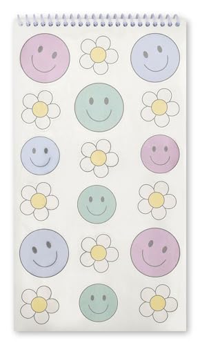 iscream Fold and Send Girls Stationery Card Pad with Seals - Daisy Smiles - color: Daisy Smiles
