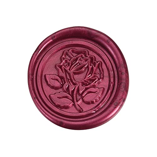 Yoption Romance Rose Wax Seal Stamp for Envelope and Invitation Seals - color: Romance Rose