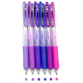 6 Colors 0.7mm Fine Pointed Acrylic Gel Pen Set,Monet Purple - color: Purple