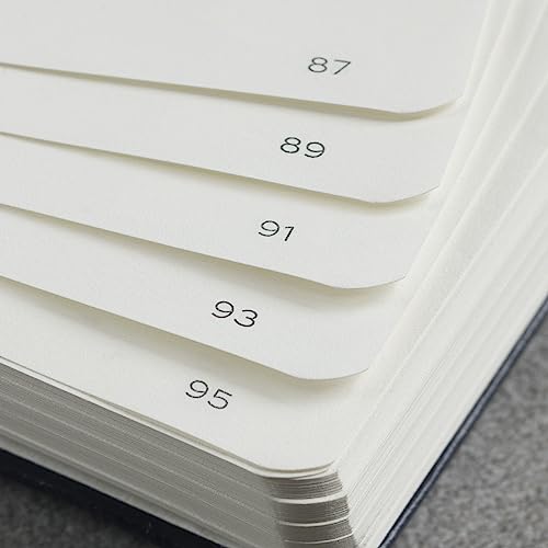 LEUCHTTURM1917 - Notebook Hardcover Medium A5-251 Numbered Pages for Writing and Journaling (Navy, Dotted) - color: Navy, style: Dotted