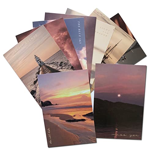 30PCS Wall Collage Kit Flowers Wall Decor, Room Posters Decor Sky Pictures for Teen Girls, Wall Art Photo Collage Kit 4x6 Inch [Single Sided] (Sunset) - color: Sunset