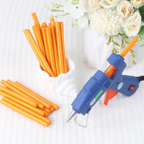 Bright Orange Wax Seal Sticks, 30pcs Sealing Wax Sticks, HOSEALING Glue Gun Wax Seal Sticks for Wax Seal Stamp, Premium Sealing Wax for Wedding Invitations, Letter, Envelope (Mini Size) - color: Bright Orange